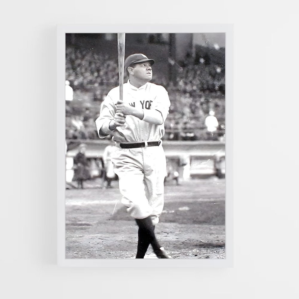 Poster Babe de ruth – affiche Baseball (vue 3)